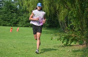WOLVERHAMPTON COPYRIGHT NATIONAL WORLD STEVE LEATH 04/06/2025Pic in Willenhall of runner: Edward Molineaux, who has completed a world record for the most half marathons in a years, and he also came 1st in a virtual Africa ultra run race.