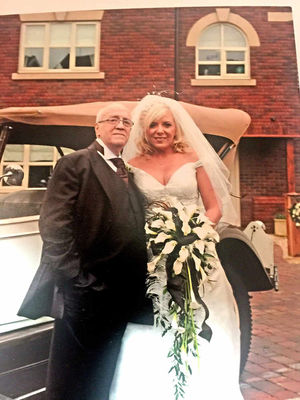 The proud father and Kym