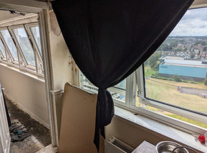 The open window in the flat