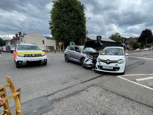 Supporting image for story: Two taken to hospital after car crash in Amblecote forces police to close the A461 road in both directions