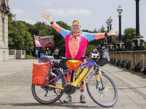 Supporting image for story: An absolute joy: Timmy Mallet completes cycle around island of Ireland