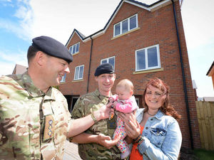 Supporting image for story: VIDEO: Baby Primrose steals show at Stafford barracks