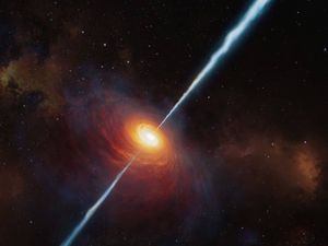 Supporting image for story: Astronomers discover most distant source of radio emission known to date