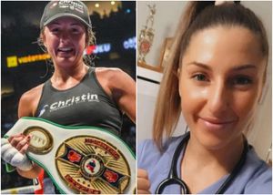 Kim Clavel has hung up her gloves 