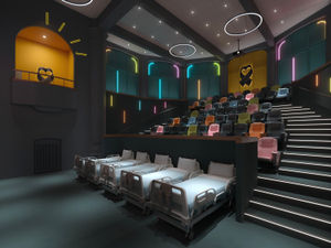 The planned MediCinema will have space for wheelchairs, beds and medical equipment ensure as many patients as possible can access the screenings. 