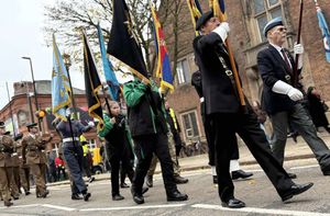 Dudley's Remembrance Sunday service. Photo: Imogen Alize