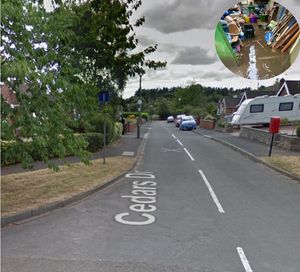 Councillors will discuss a plans for 38 homes off Cedars Drive in Shrewsbury. However, Pat Jones\' garage in nearby Ellesmere Road (inset) was flooded last year and she is one of dozens of people who have objected to the scheme. Picture: Google/Pat J