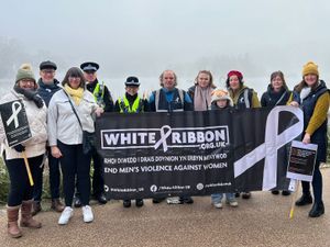 Supporting image for story: Powys walks to show support for ending violence against women and girls