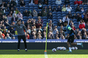 Fans watch during an open training session at The Hawthorns (Photo by Adam Fradgley/West Bromwich Albion FC via Getty Images).