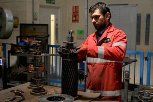 Inside the Allett factory in Hixon