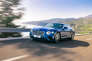 The sweeping lines of the Bentley Continental GT