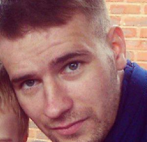 Young father Jonathan 'Paddy' Woodhall.