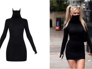 Supporting image for story: Dress that doubles as a face mask sells out