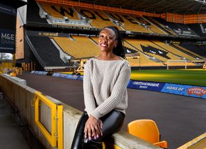 Beverley Knight pictured at her beloved Molineux 