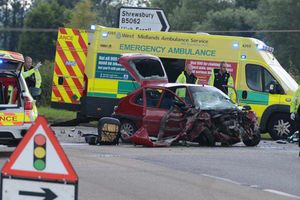 Supporting image for story: Three people injured in "serious" crash at Crudgington