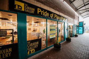 The former Poundland at Kings Square Shopping Centre in West Bromwich, has been turned into an exhibition called The Caravan Gallery, The Sandwell Pride of Place Project - Blast! Festival