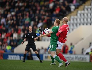 Action from Morecambe v Walsall (Owen Russell)