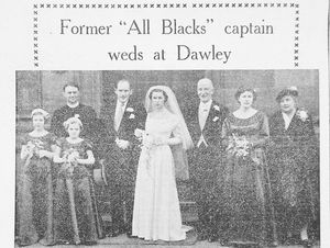 Supporting image for story: When an All Blacks star married a Dawley bride in Telford