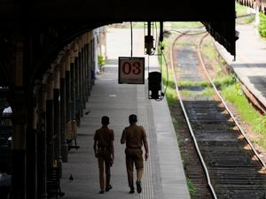 Supporting image for story: Sri Lanka train strike leaves tens of thousands of commuters stranded