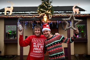 Ben Colliver and Ryan Perrins have worked with staff to decorate the pub