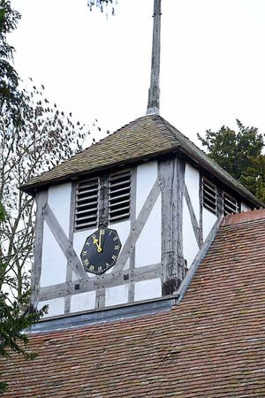 The octagonal clock given by the Earl of Bradford