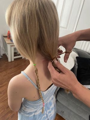 Eight year old Laila Janke has raised almost £500 donating her hair to the Little Princess Trust