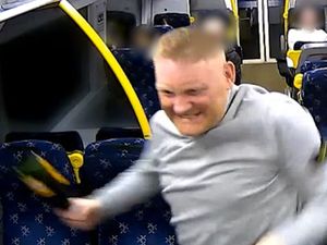 Supporting image for story: Man who tried to kill complete stranger in train bottle attack jailed