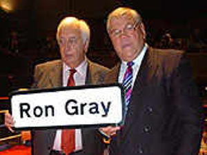 Supporting image for story: Gray inducted into Wall of Fame