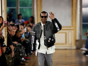 Supporting image for story: ASAP Rocky offers new music update at debut Paris Fashion Week show