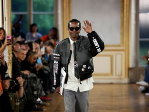 Supporting image for story: ASAP Rocky offers new music update at debut Paris Fashion Week show