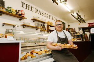 Chef and co-owner Dan Smith at The Pastry Box, based at Newport Indoor Market, who are opening an extra two days per week in response to incredible demand from customers. 