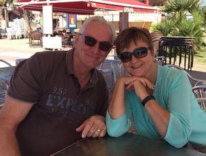 Christine and Manfred Rehm pictured when they were living in Spain near Alicante