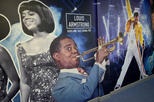 Some of the striking artwork at Summerhill School