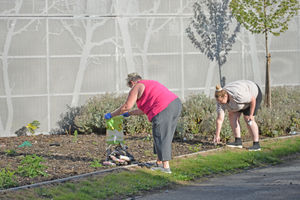 Residents collected the cannisters that landed outside their homes