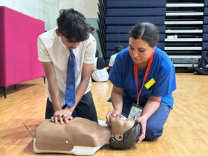 Supporting image for story: Local students learn life-saving skills
