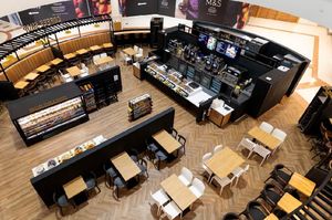 The new M&S Coffee Shop at Merry Hill, viewed from the Upper Mall