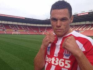Supporting image for story: Grant Cunningham on the ball at Stoke City