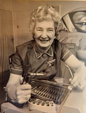 Ethel as a dental nurse