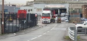 The chemical spill happened at Aspect Powder Coatings Ltd in the early hours of Friday morning