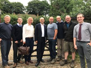 Supporting image for story: Minister on farm