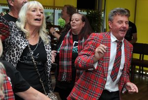 Members of the Rod Steward Fan Club who have held party at the Park Inn in Walsall before heading over to Wolverhampton. Picture: Alan Fogarasy