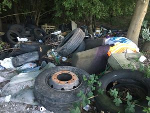 Waste dumped at the lay-by. Photo: Rob Skinner