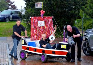Nigel Turner, Mark Moss, Steve Grimes from the Boars Head in Coleham