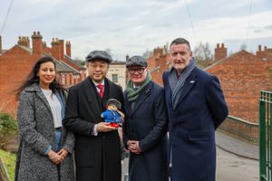 Dudley MP Sonia Kumar, Hiroshi Suzuki - Japanese ambassador to the UK, Mayor Richard Parker and Black Country Museum chief executive Andrew Lovett OBE at the Black Country Museum. PIC: West Midlands Combined Authority
