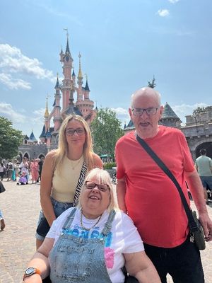 Lauren, Marianne and Richard at EuroDisney
