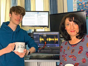 Supporting image for story: Young and old team up to record talking newspaper