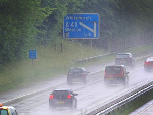 Supporting image for story: Two-lorry crash shuts M54 and sees lorry flip on to its side