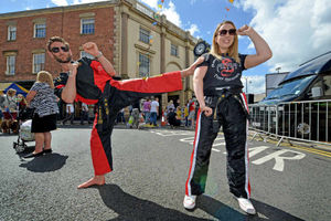 Stourbridge Carnival: Alex Reason and Roisin Flannery from Academy Martial Arts