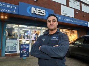 We spoke to traders on Bilston Road about the safety of the road. Pictured is Amo Singh, owner of NES, Lighting Specialists. 