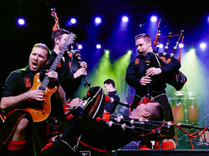 Supporting image for story: Tickets selling fast for rocking bagpipers The Red Hot Chilli Pipers